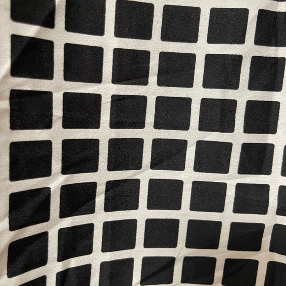 AMBRIA Black & White 3/4 Sleeve Blouse Size 10 - Picture 5 of 7